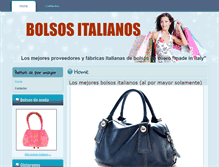 Tablet Screenshot of bolsositalianos.com